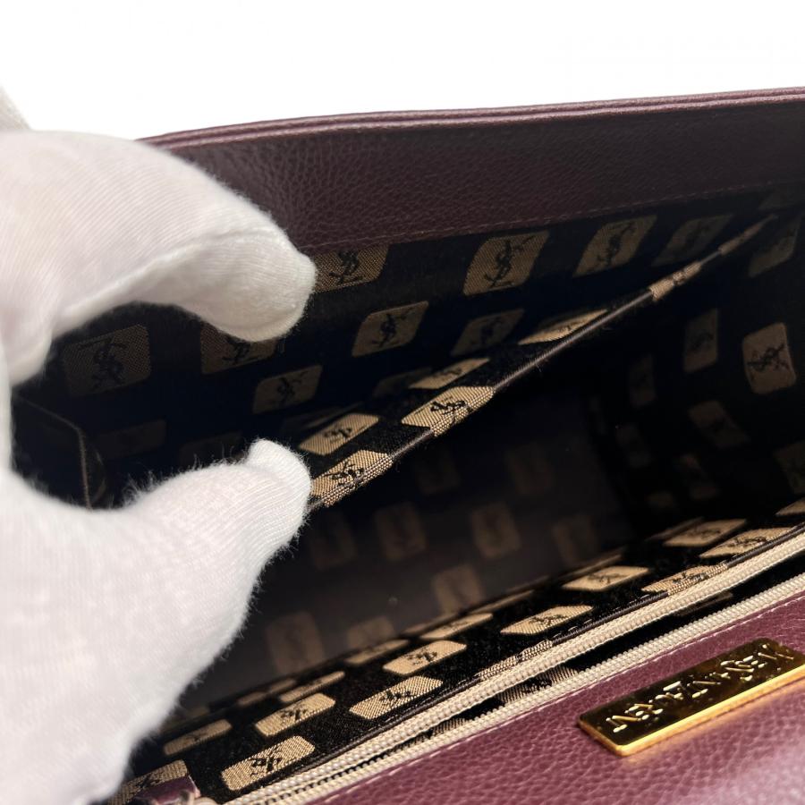 SAINT LAURENT サンローラン ハンドバッグ ボルドー A-12841 : JOLIJOU 
