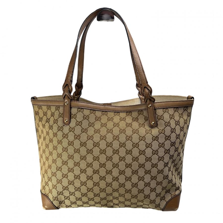 GUCCI（グッチ） GG キャンバス トートバッグ ベージュ A-12886