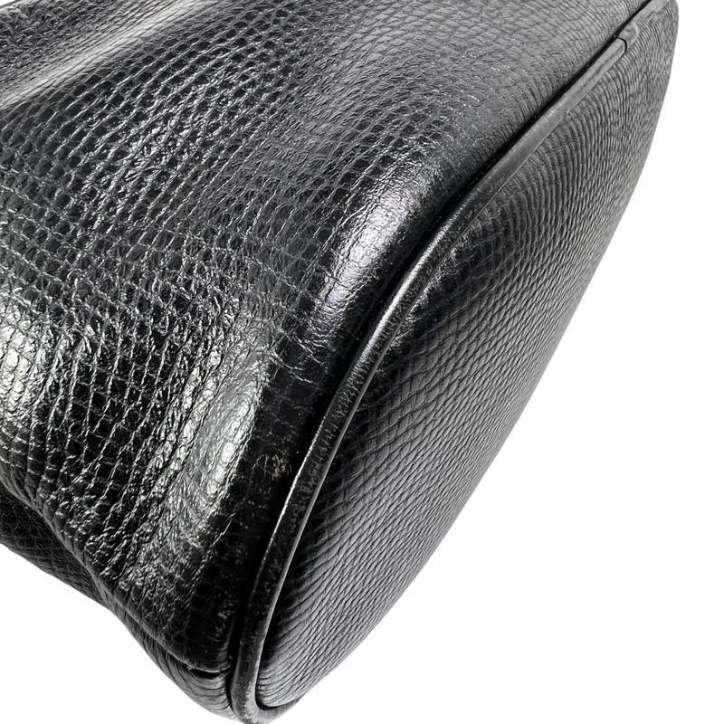 DIOR ディオール CD ロゴ 金具２WAY レザー ショルダーバッグ 黒 A-12894の画像
