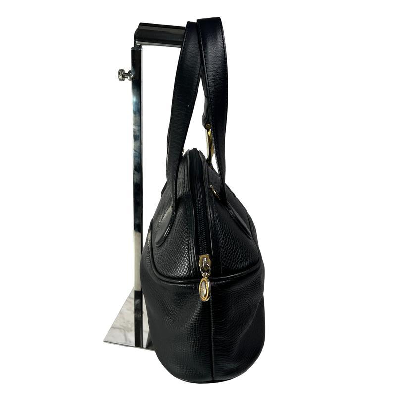 DIOR ディオール CD ロゴ 金具２WAY レザー ショルダーバッグ 黒 A-12894の画像