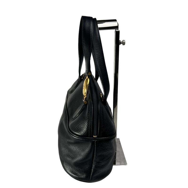 DIOR ディオール CD ロゴ 金具２WAY レザー ショルダーバッグ 黒 A-12894の画像