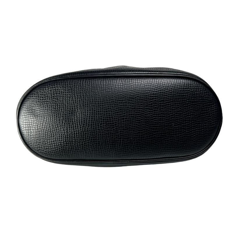 DIOR ディオール CD ロゴ 金具２WAY レザー ショルダーバッグ 黒 A-12894の画像