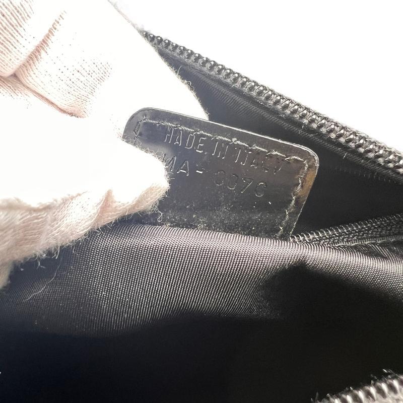 Dior カナージュ２WAY エナメル ハンドバッグ ブラック A-12986の画像