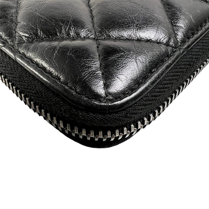 CHANEL シャネル ココマーク レザー 財布 黒 A-13053の画像