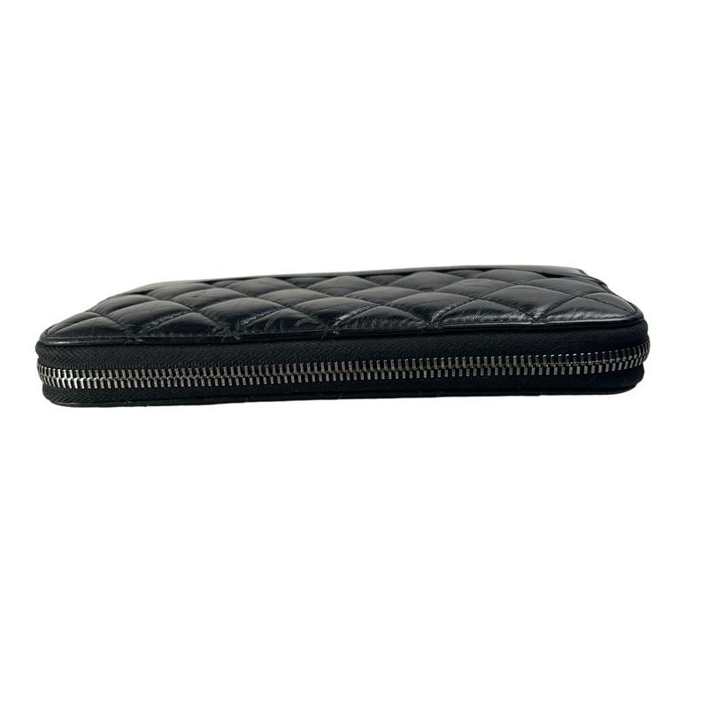 CHANEL シャネル ココマーク レザー 財布 黒 A-13053の画像