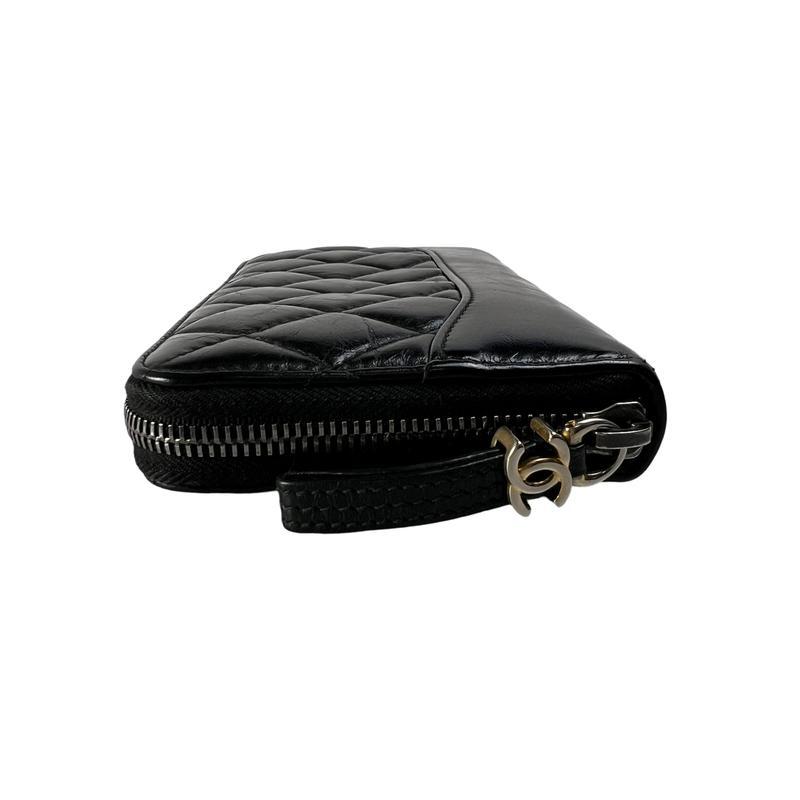 CHANEL シャネル ココマーク レザー 財布 黒 A-13053の画像