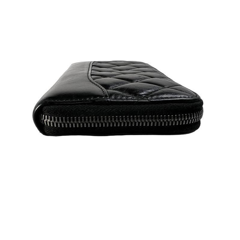 CHANEL シャネル ココマーク レザー 財布 黒 A-13053の画像