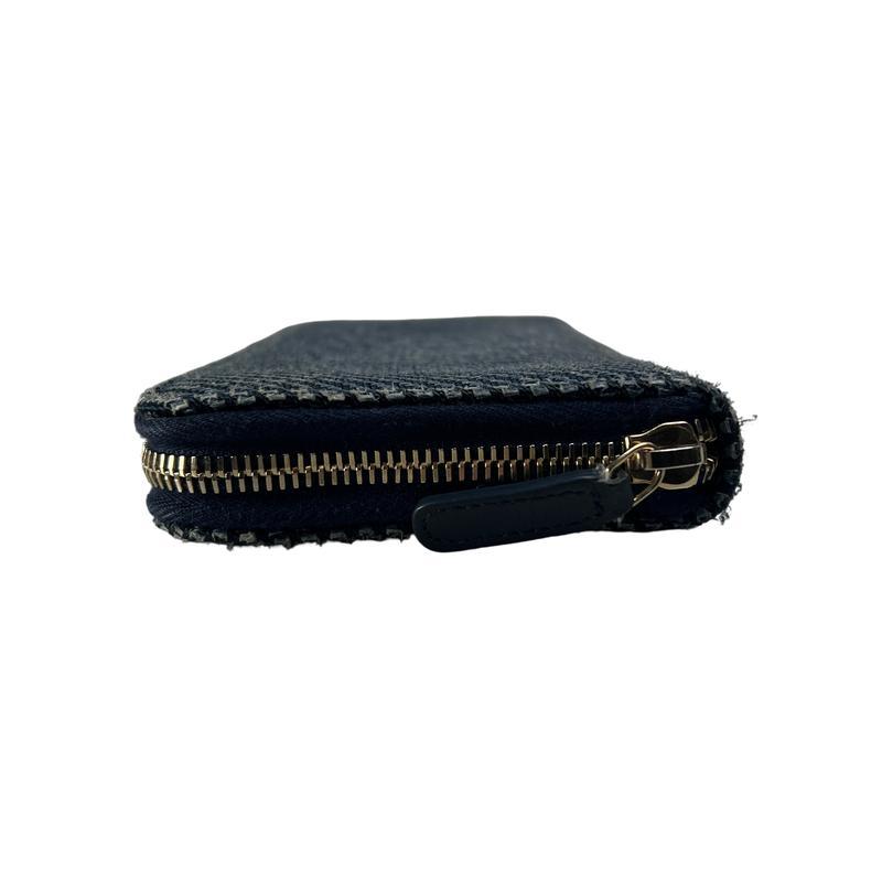 CHANEL シャネル ドーヴィル ココマーク 財布 ブルー A-13054の画像