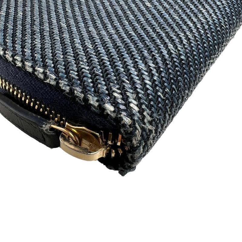 CHANEL シャネル ドーヴィル ココマーク 財布 ブルー A-13054の画像