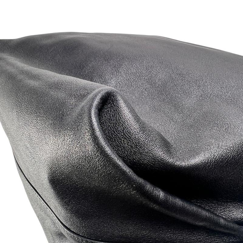 SAINT LAURENT サンローラン TEDDY テディ 巾着 ポーチ付き レザー ショルダーバッグ 黒 A-13210の画像