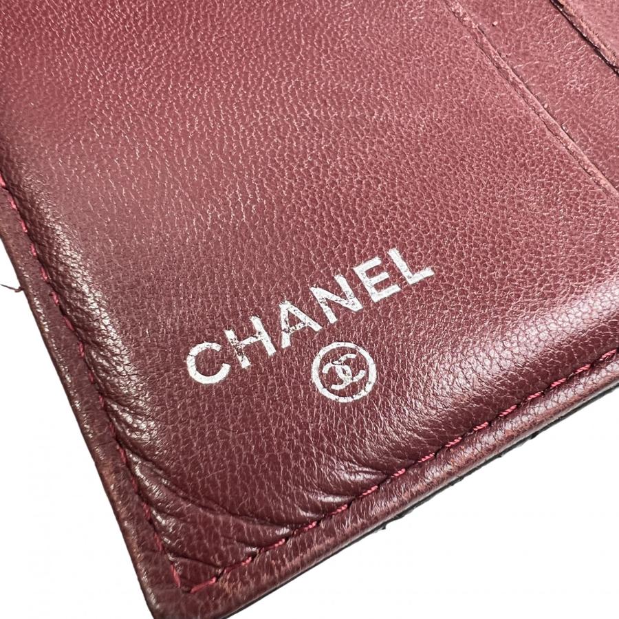 CHANEL（シャネル） ココマーク レザー 三つ折り財布 黒 A-13274 