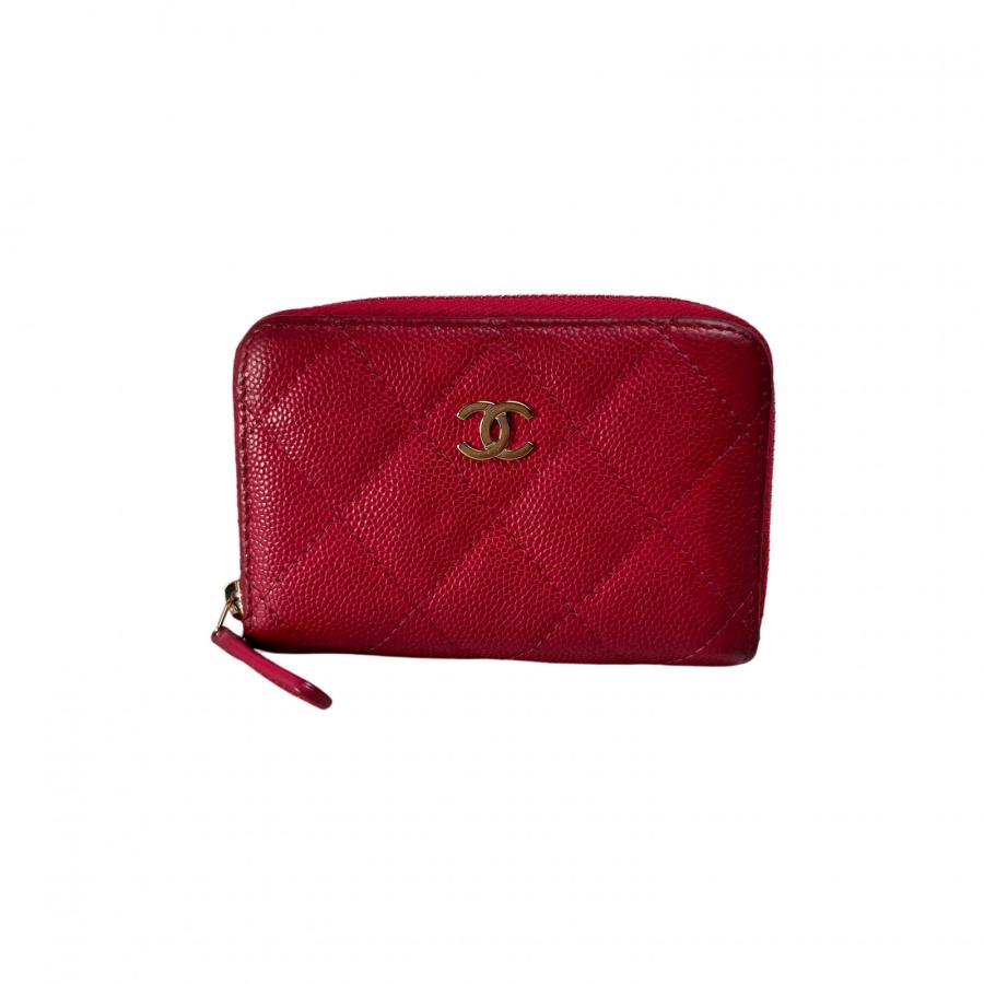 未使用品　箱付き　CHANEL シャネル　小銭入れ　ケース　ココマーク CHANEL（シャネル） マトラッセ ココマーク キャビアスキン 小銭入れ