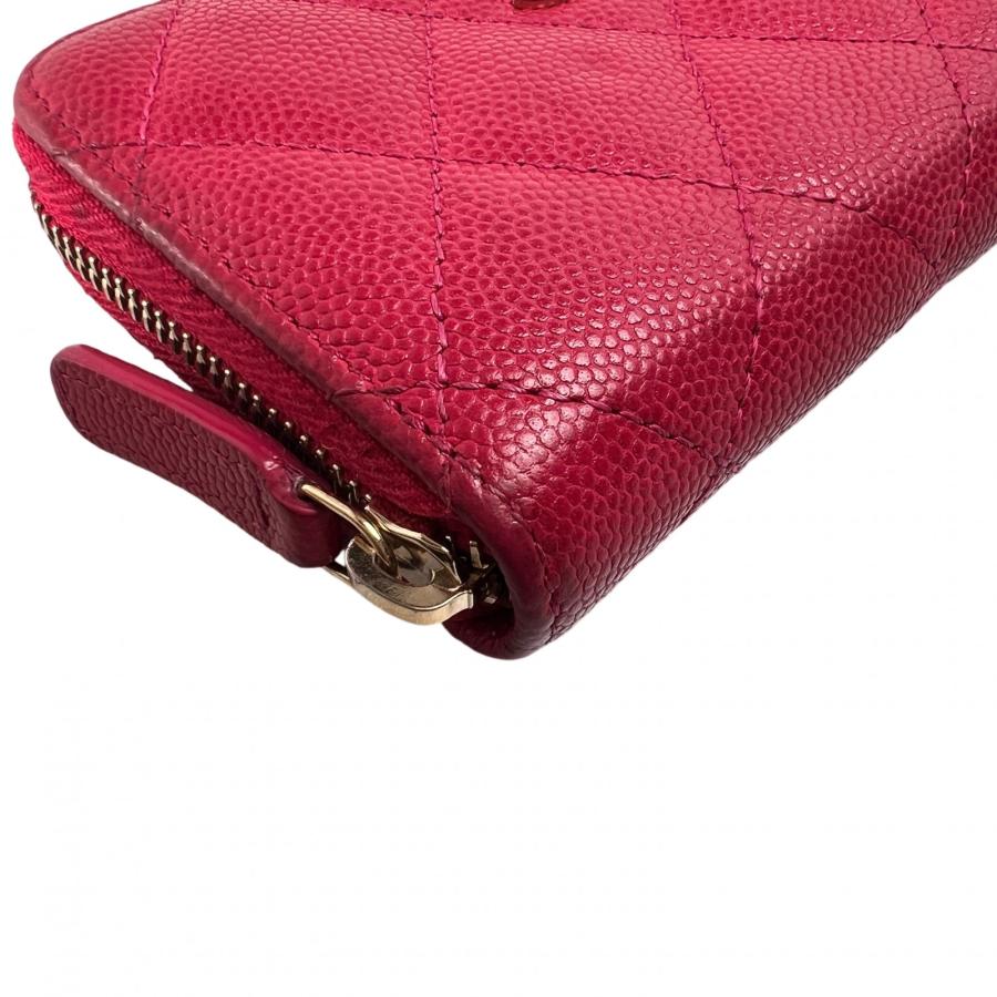 CHANEL（シャネル） マトラッセ ココマーク キャビアスキン 小銭入れ 