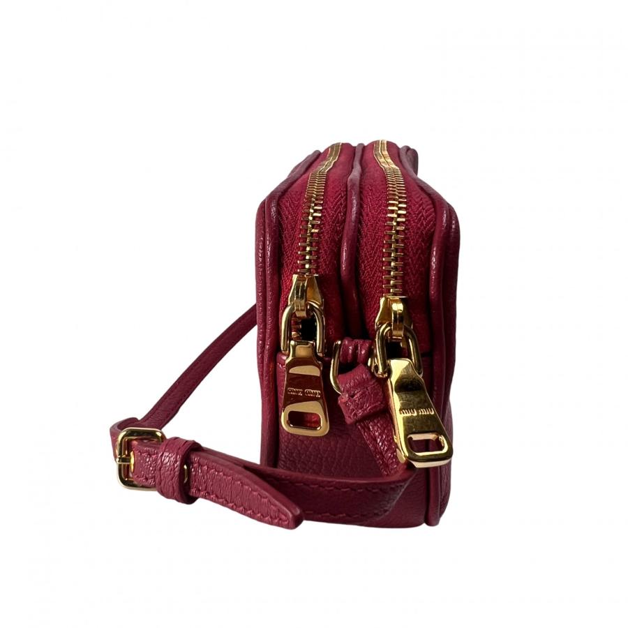 miu miu（ミュウミュウ） マドラス レザー ハンドバッグ A-13346 