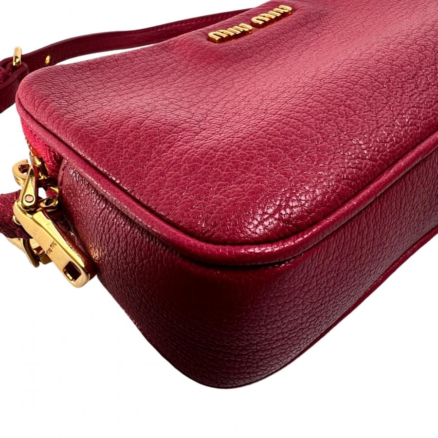 miu miu（ミュウミュウ） マドラス レザー ハンドバッグ A-13346 