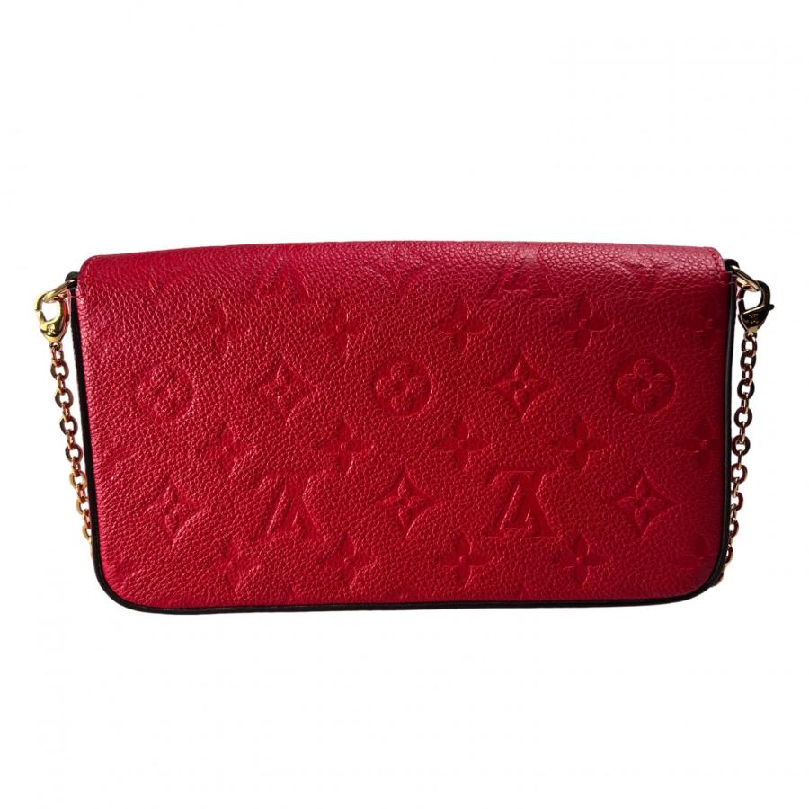 LOUIS VUITTON ルイヴィトン モノグラム・アンプラント レザー ショルダーバッグ 赤 A-13537_2
