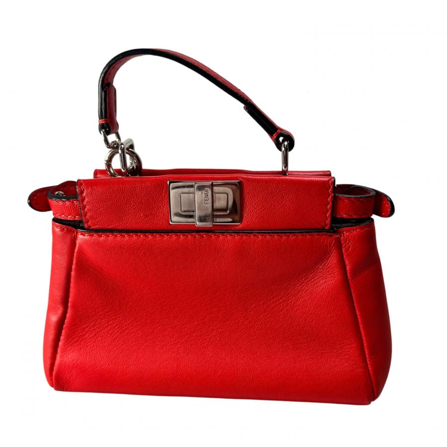 FENDI（フェンディ） ピーカブー フラワーモチーフ 2WAY レザー