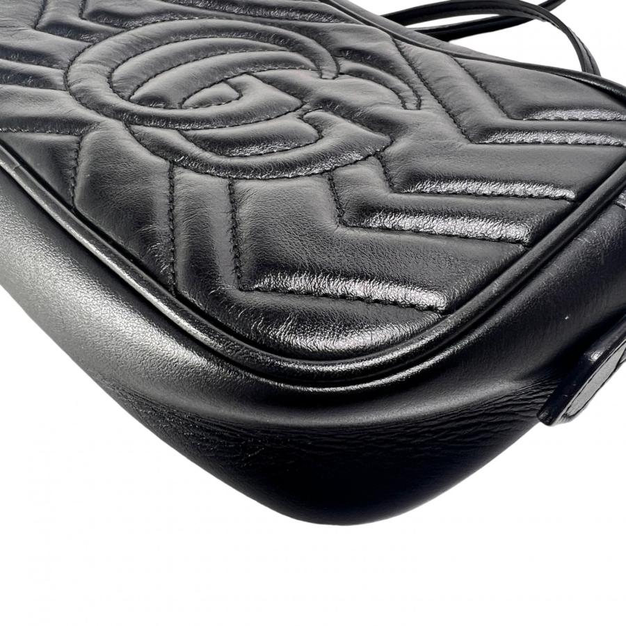 GUCCI（グッチ） GGマーモント キルティング レザー ショルダーバッグ