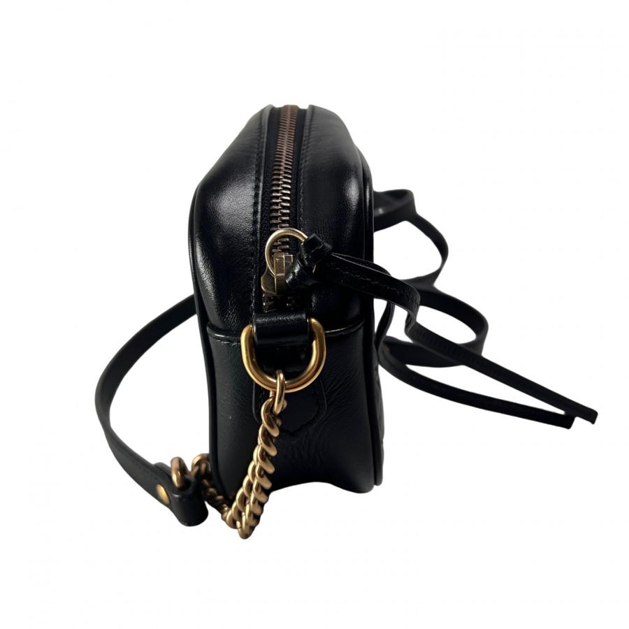GUCCI（グッチ） GGマーモント キルティング レザー ショルダーバッグ