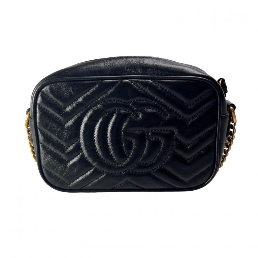 GUCCI（グッチ） GGマーモント キルティング レザー ショルダーバッグ
