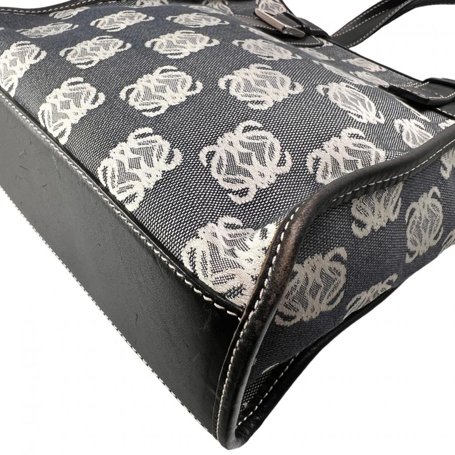 LOEWE（ロエベ） アナグラム キャンバス ハンドバッグ グレー A-14123