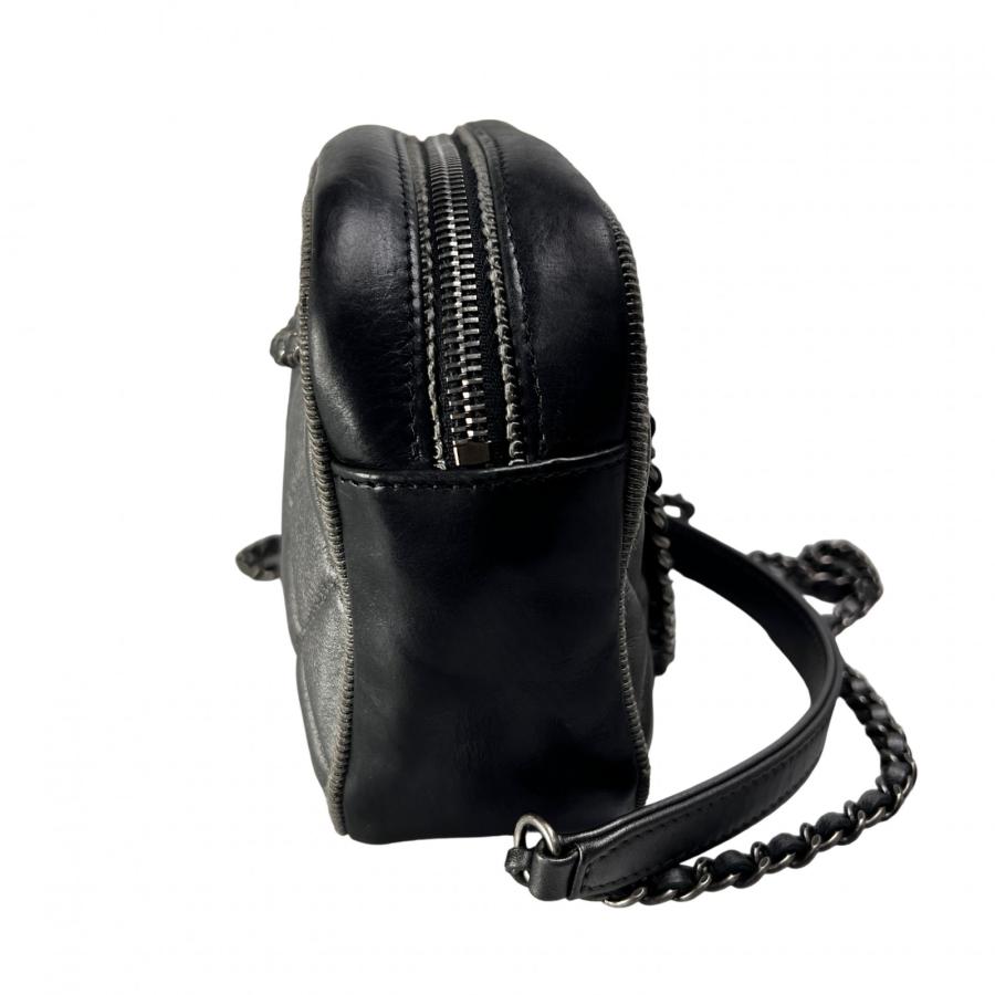 CHANEL シャネル ココマーク レザー ショルダーバッグ グレー A-14264_2