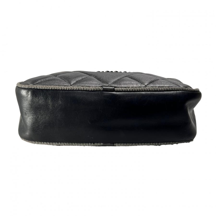 CHANEL シャネル ココマーク レザー ショルダーバッグ グレー A-14264_3