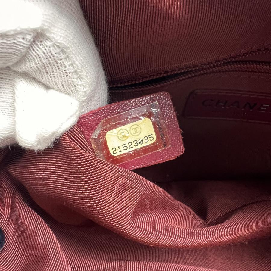CHANEL シャネル ココマーク レザー ショルダーバッグ グレー A-14264_7