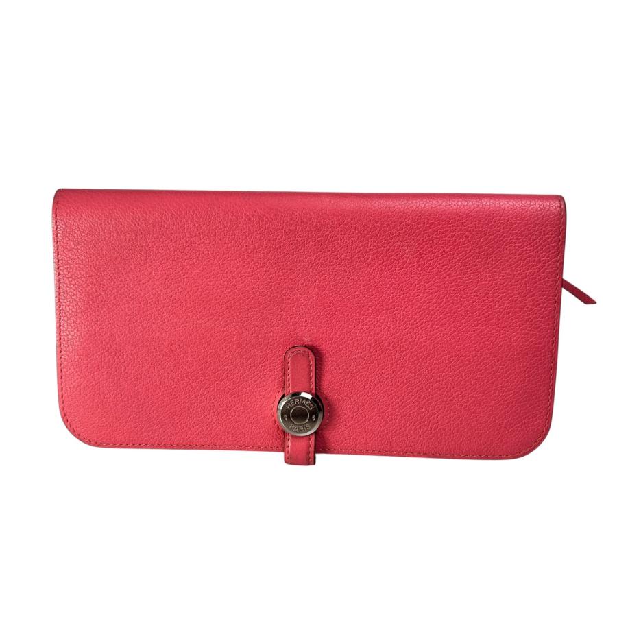 HERMES（エルメス） ドゴン レザー 長財布 ピンク A-14291 : JOLIJOU 