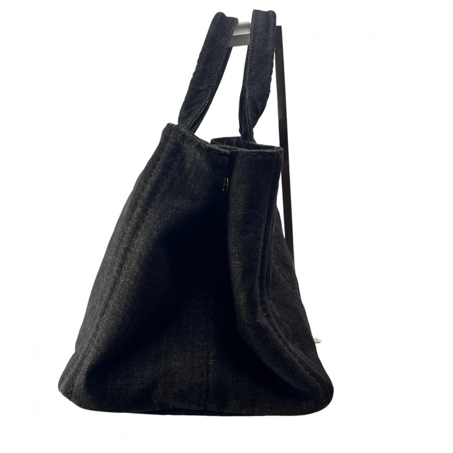 PRADA（プラダ） カナパ 2WAY デニム トートバッグ グレー A-14791
