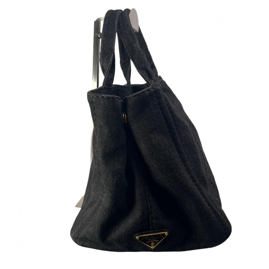 PRADA（プラダ） カナパ 2WAY デニム トートバッグ グレー A-14791 