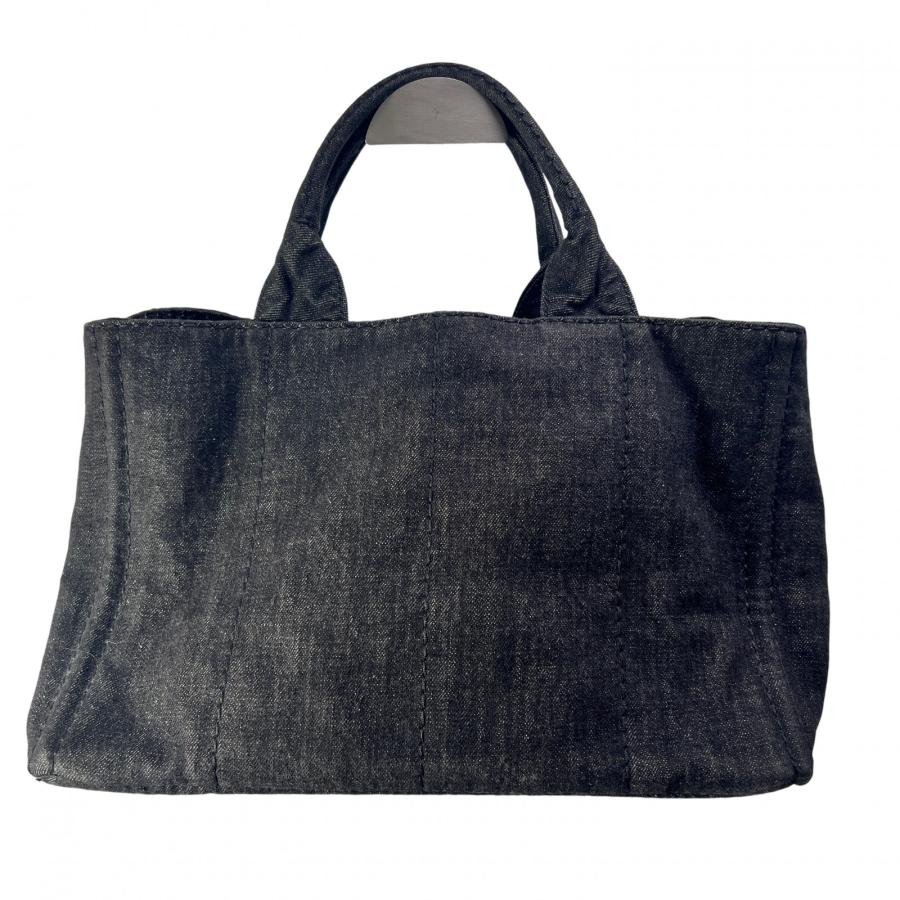 PRADA（プラダ） カナパ 2WAY デニム トートバッグ グレー A-14791