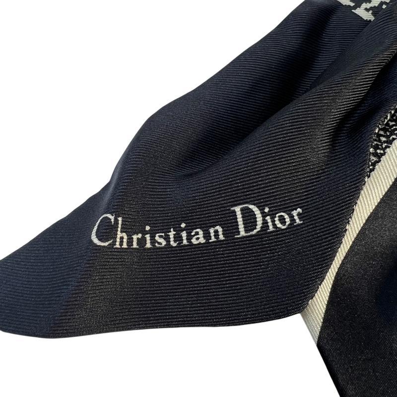 Christian Dior ディオール 千鳥柄 タグ付きスカーフ A-8596