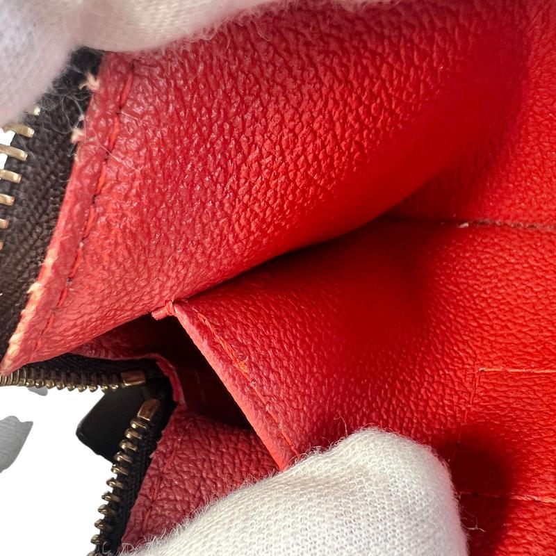 LOUIS VUITTON ルイヴィトン ダミエ レザー ポーチ ブラウン A-8806  