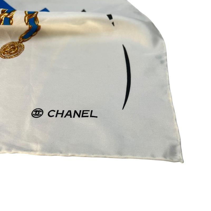 CHANEL（シャネル） シルク スカーフ ホワイト A-9448 : JOLIJOU Yahoo