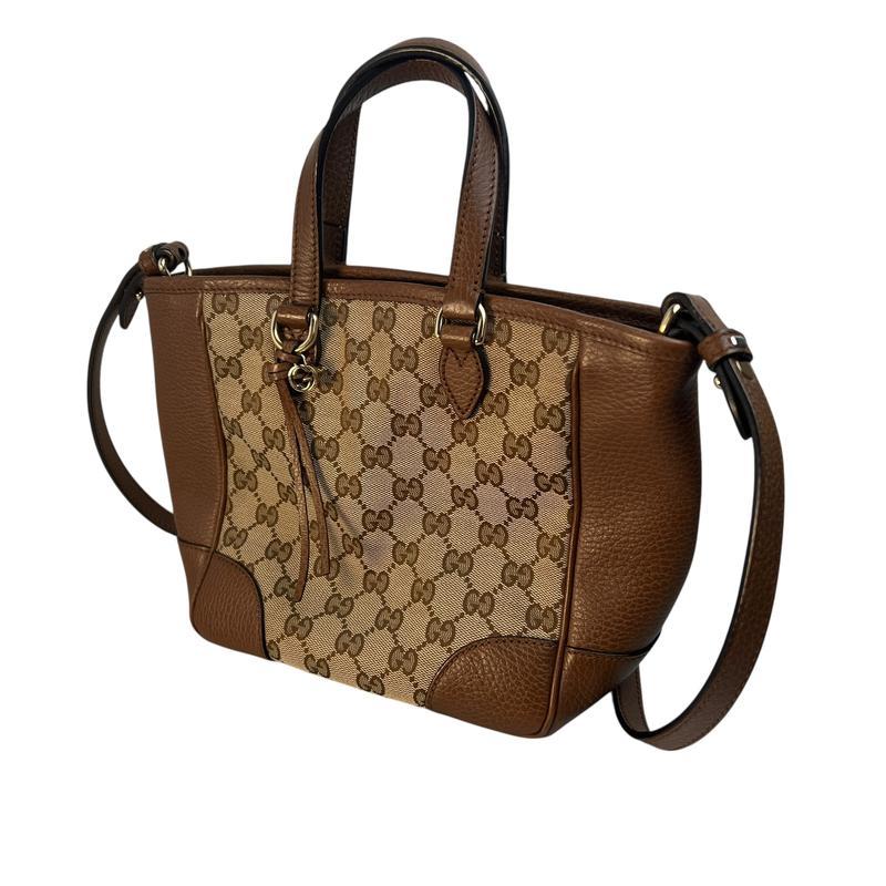 GUCCI グッチ GGキャンバス 2WAY キャンバス ハンドバッグ ブラウン A  