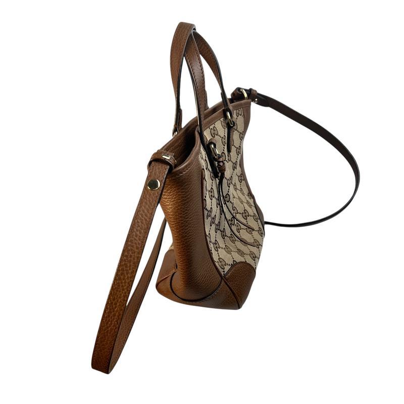 GUCCI グッチ GGキャンバス 2WAY キャンバス ハンドバッグ ブラウン A  