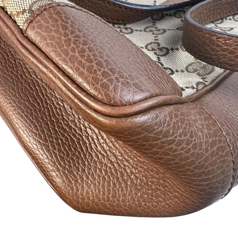 GUCCI グッチ GGキャンバス 2WAY キャンバス ハンドバッグ ブラウン A  