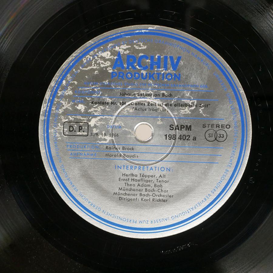 ドイツ本国テレフンケン盤　LPバッハ　カンター1966年製　指揮ユルゲン ドイツ本国テレフンケン盤LPバッハカンター1966年製指揮ユルゲン