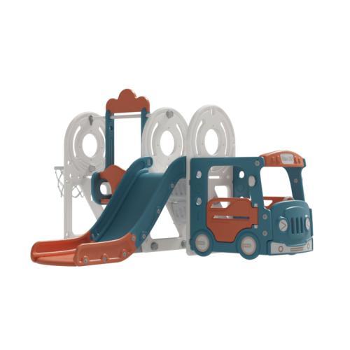 バス滑り台 すべり台 ブランコ スイング 大型遊具 すべりだい スライダー 室内 遊具 キッズ キッズパーク 子供 バスケットゴール 子供 誕生日プレゼント 子供