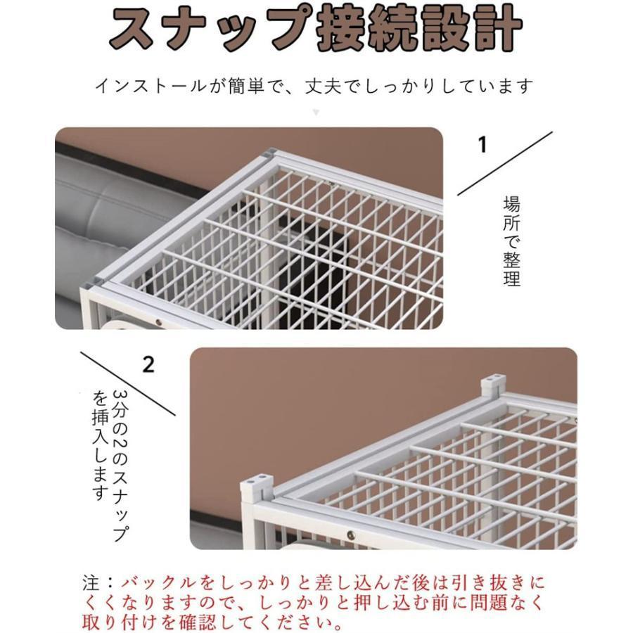 お買い得！ 猫ケージ 3段 142*54*130CM キャットケージ 丈夫なうさぎの檻 大型 キャットケージ 小動物ケージ スチール 広々 キャットハウス 【VQL7996155166】(28095円)