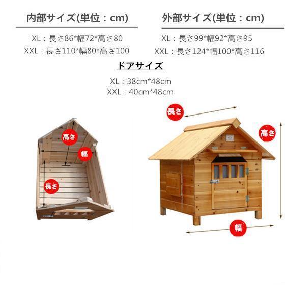豪華犬別荘 庭付き ペットハウス 家庭用 犬小屋 窓2点窓1点 網戸 ドア付き 犬舎 外飼い 炭化板 木製 飼育ケージ 簡単組立 丈夫 室外 野外 通気性 防水 防腐 豪華犬別荘 防腐