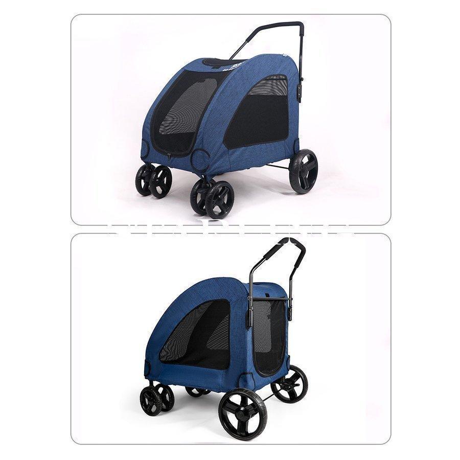 【新品 未使用 日本製】 ペットカート ペットバギー DODOPET 大型犬 多頭飼い 中型犬 小型犬 4輪 折りたたみ 省スペース 大型商品 キャスター ドッグカート バギー 【WSO8382299150】(29452円)