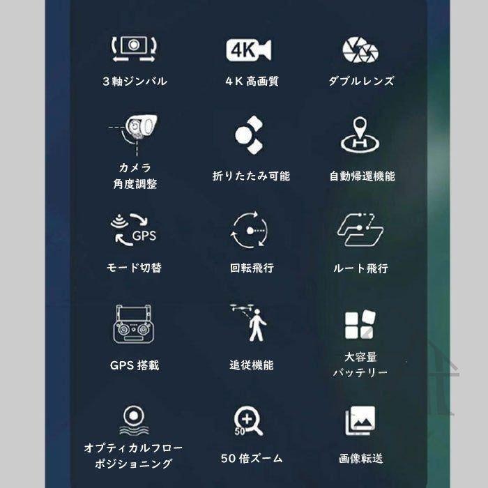 新発売 ドローン SG907MAX HD ダブルカメラ ダブルレンズ カメラ付き GPS 5G WIFI 3軸ジンバル雲台 空撮 収納包 日本語説明書付き 父の日 誕生日クリスマス 新発売 誕生日クリスマス PE1149635090(11128円)