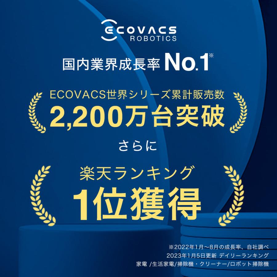 ECOVACS（エコバックス） DEEBOT N8 PRO+ ロボット掃除機 D-ToF