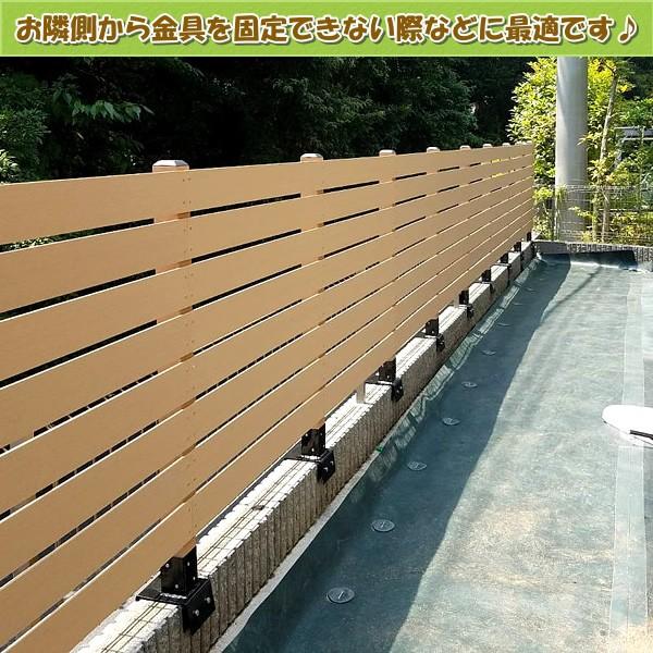 エコウッド ブロック用ポスト(60mm)固定金具 10cm用(逆ボルト エコウッド ブロック用ポスト(60mm)固定金具 10cm用(逆ボルト