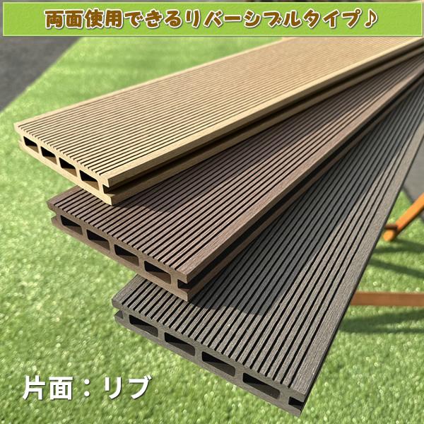 人工木　ウッドデッキ　床板 人工木ウッドデッキ床板【木目】（145×25×1800mm）ブラウン