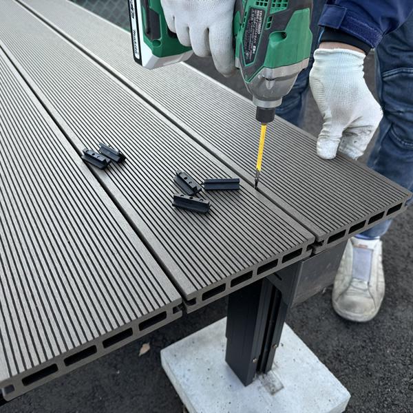 エコウッド 人工木 ウッドデッキ 床板 （145×25mm） ダーク