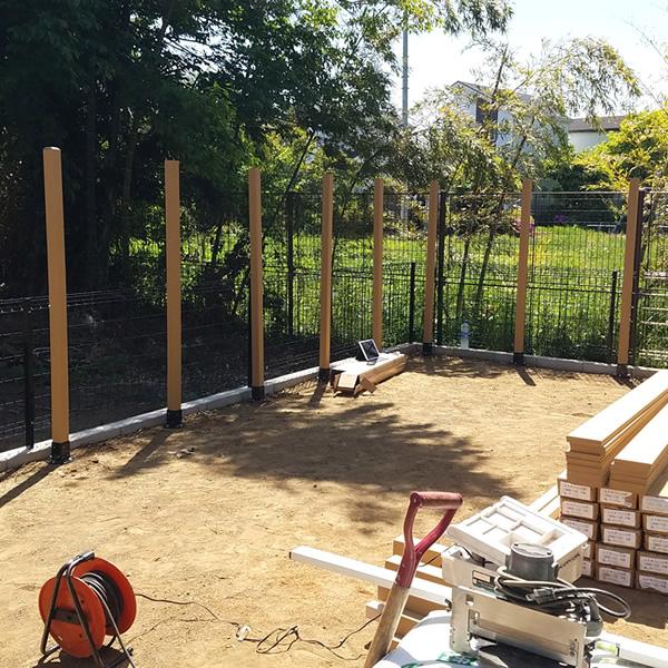 エコウッド 人工木 幕板材 （120×12mm） ベージュ 1800mm ウッドデッキ