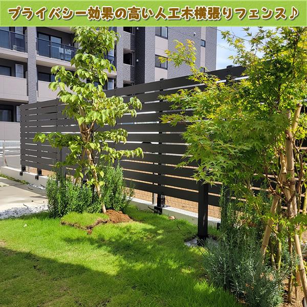 エコウッド 人工木フェンス専用ポストNEW 1200ブラック 人工木